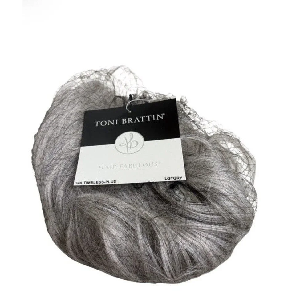 #340 Toni Brattin Timeless Wig - Short, Classic Cut Light Grey, Plus